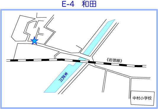 E-4コース（和田）の地図の画像